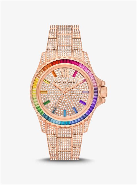 michael kors rainbow watch|michael kors official website uk.